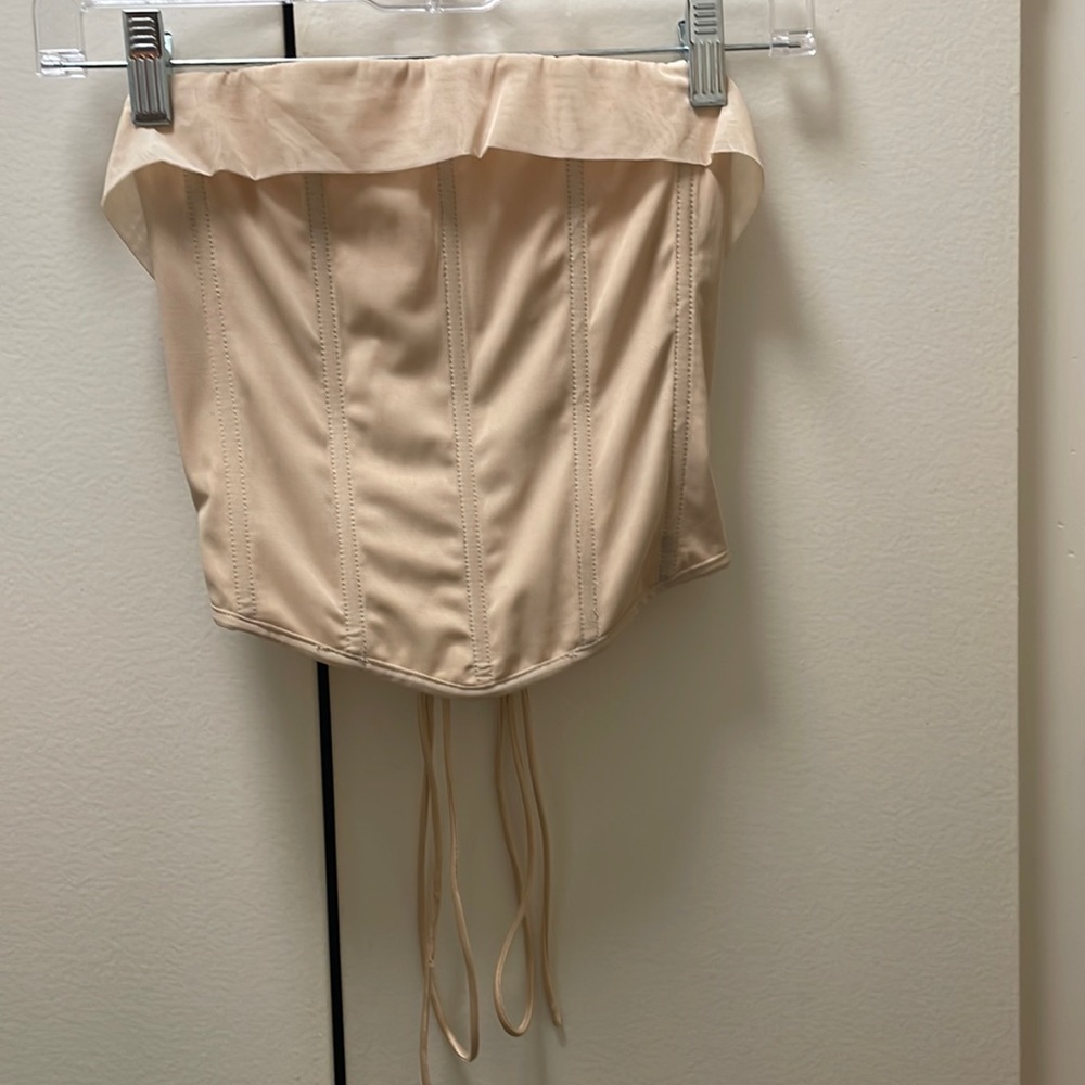 Princess Polly Nude Lace Up Corset Size 4